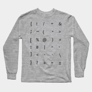 ESSENTIAL PUNCTUATIONS AND SYMBOLS Long Sleeve T-Shirt